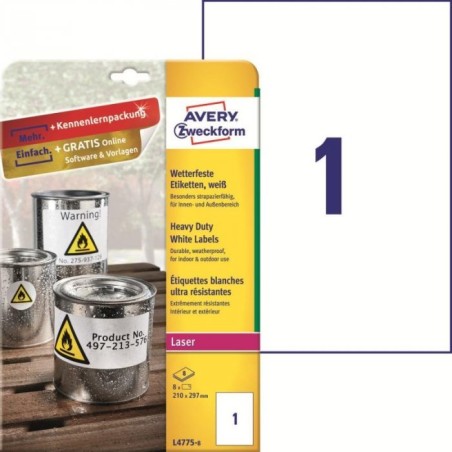 Avery Printer Label White